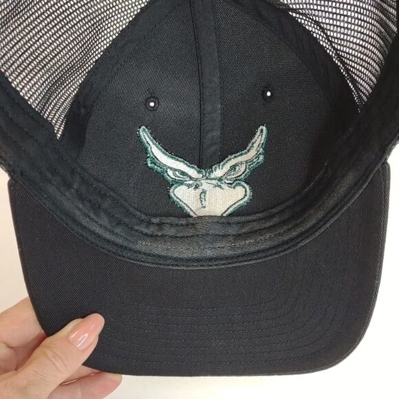 Eagle Eyes Mesh Trucker Hat Embroidered Green Black Beige Snap Back Richardson - Picture 9 of 12